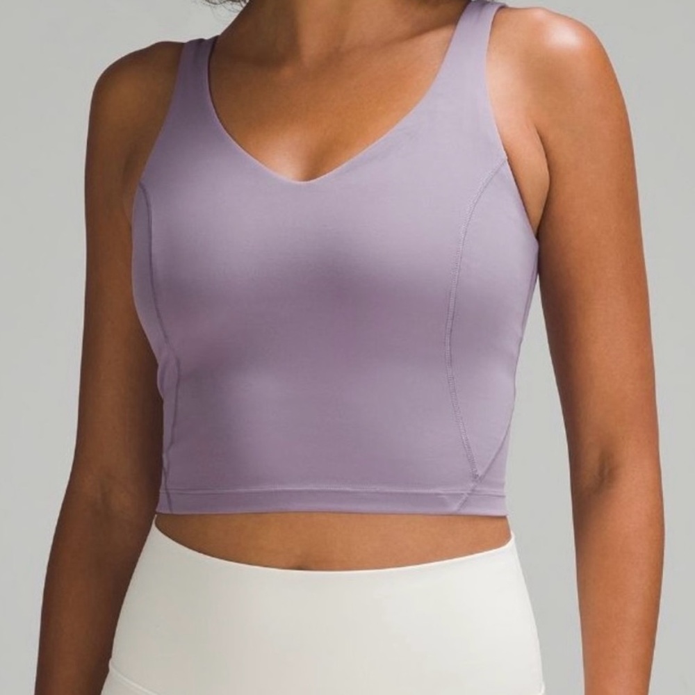 COPY - NWT Lululemon Align Tank Top Light Support C/D Cup Purple Ash Size 14